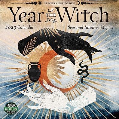 Enter the Realm of Witchcraft with the Year of the Witch 2023 Wall Calendar